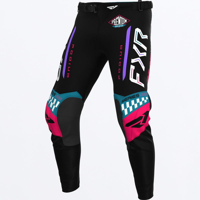 PodiumGladiatorMX_Pant_BlackCoralTeal_SKU_263372-_1093_Front