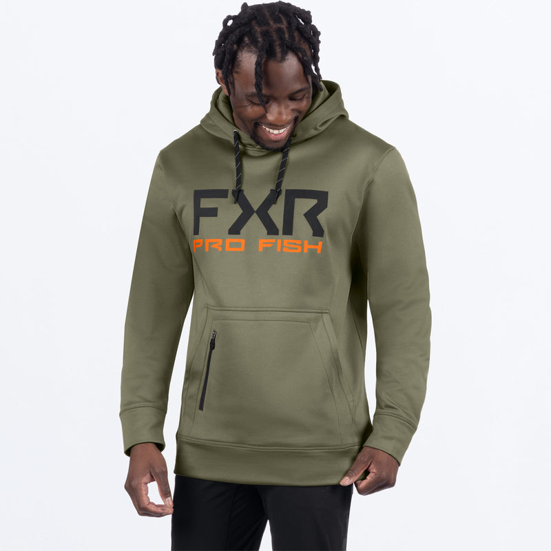 MProFishTechPO_Hoodie_MossOrange_SKU_261137-_7930_Front
