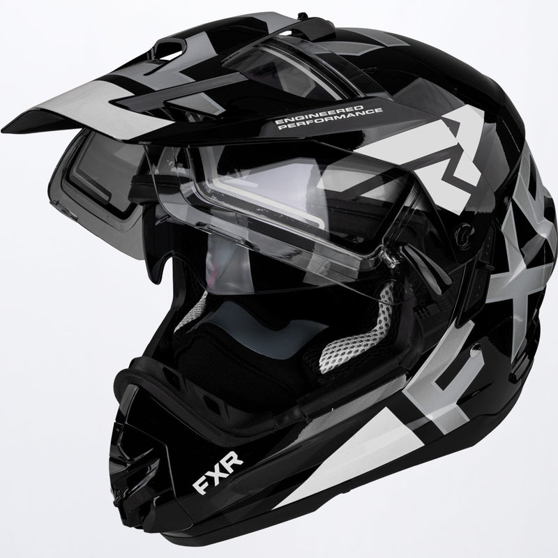 evo snowboard helmet Torque X Evo Helmet with E Shield & Sun Shade – FXR Racing Europe