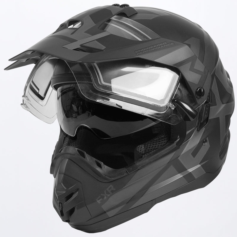 Torque X Evo Hjelm med elektrisk visir og solbeskyttelse